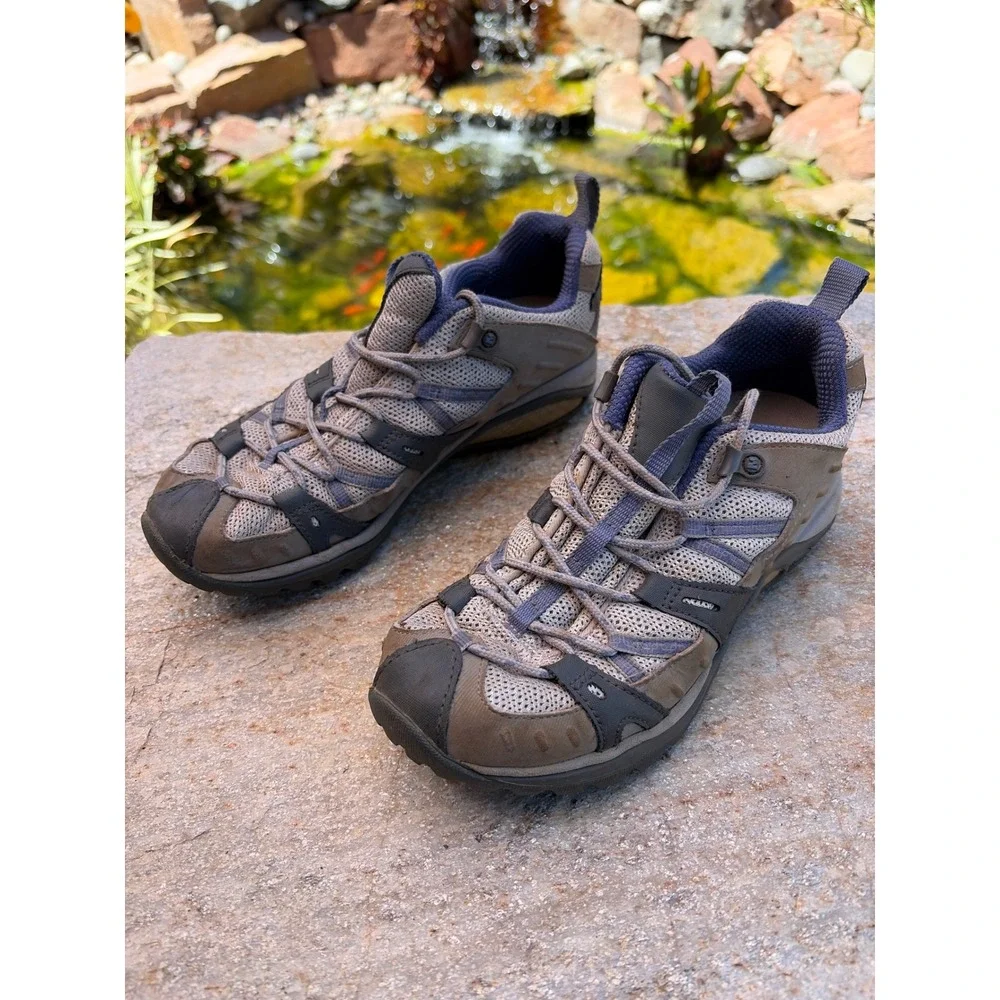 Merrell Siren Sport Womens Hiking Shoes Grey Blue J54864 Size 7.5